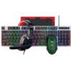 קיט גיימינג 4 ב-1 – מקלדת RGB, עכבר מקצועי, אוזניות עם מיקרופון ומשטח ענק