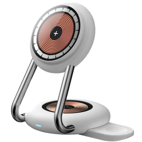 תחנת טעינה אלחוטית מגנטית 3-ב-1 לאייפון, Apple Watch ואוזניות