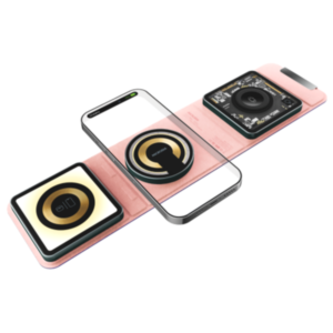 משטח טעינה אלחוטי מתקפל 3-ב-1 לאייפון, Apple Watch ואוזניות