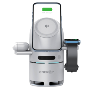 תחנת טעינה אלחוטית Qi2 חכמה 3-ב-1 לאייפון, Apple Watch ואוזניות